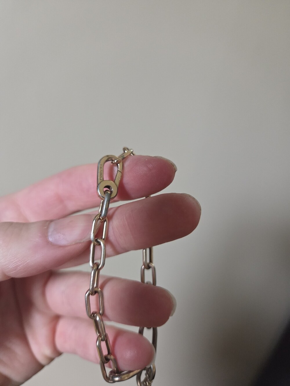 Pandora rose gols plated charm link bracelet - Picture 6 of 10